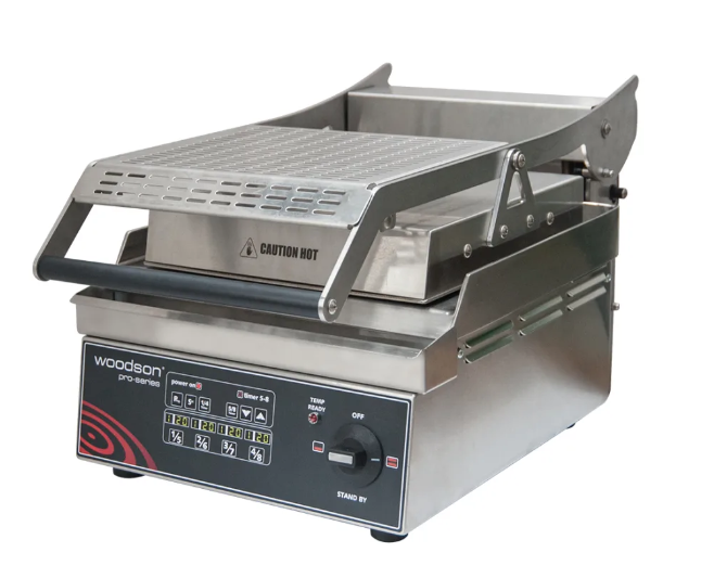 Woodson W.GPC61SC Pro-Series Smooth Top Contact Grill Commercial Contact Grill