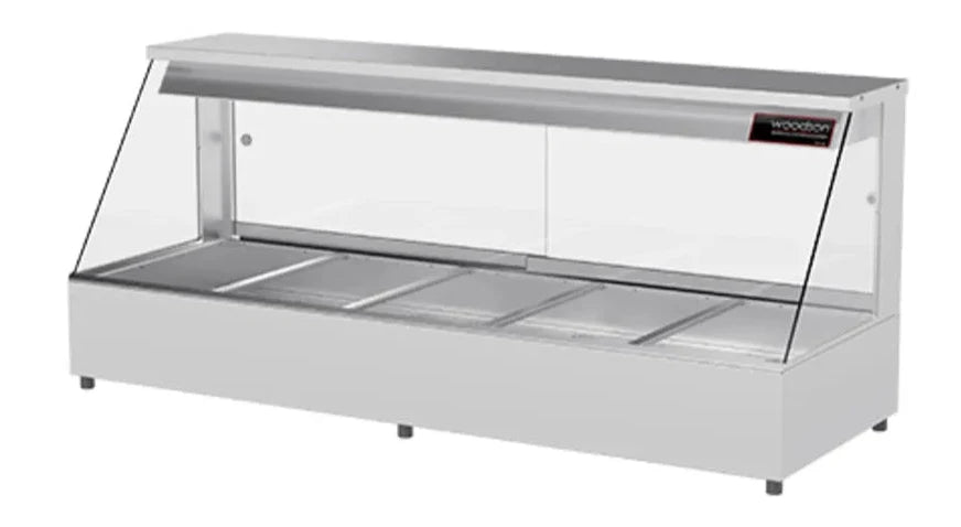 Woodson W.HFS23 3 Module Straight Glass Hot Food Display