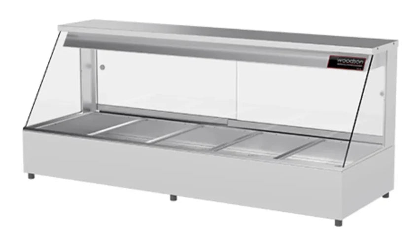 Woodson W.HFS26 6 Module Straight Glass Hot Food Display