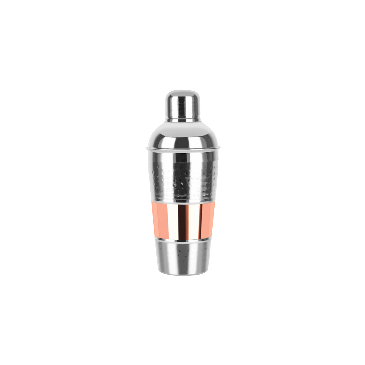 Zanzi Hammered S/S Cocktail Shaker W/ Band