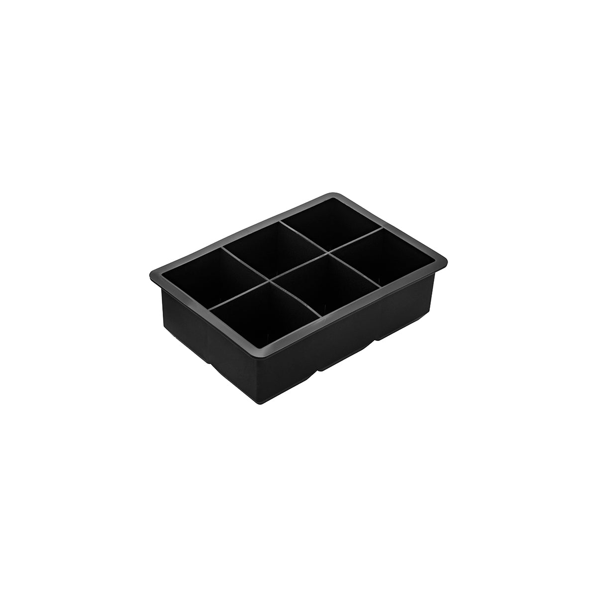 Zanzi Square Ice Cube Tray Silicone Blk