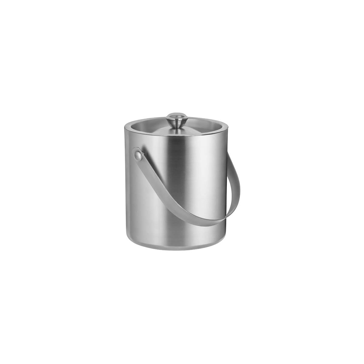 Zanzi Double Wall Ice Bucket W/Lid&HDL Stainless Steel
