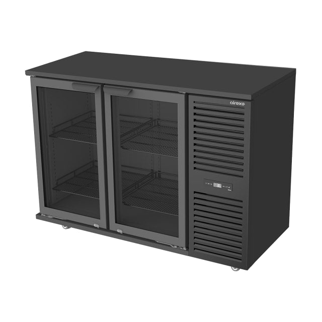 Airex AXR.MEBB.2D Refrigerated Merchandiser Back Bar 2 Door Capacity - 236 Bottles