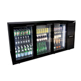 Airex AXR.MEBB.3D Refrigerated Merchandiser Back Bar 3 Door Capacity - 348 Bottles