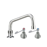 3monkeez T-3MHS08 Stainless Steel Bench Mount and Basin Stops I 8" Spout