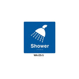3monkeez WA-DS-S Braille Sign Shower (Blue)