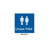 3monkeez WA-DS-UT Braille Sign Unisex Toilet (Blue)