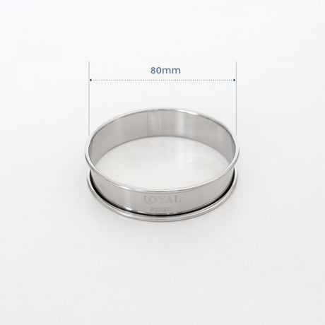 Crumpet Ring Stainless Steel (80mm)