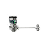 3monkeez SCRAP-C-50-316 Cast Stainless Steel Sink Waste Arrestor with Shut Off Valve (50mm) I 316 Grade Stainless Steel