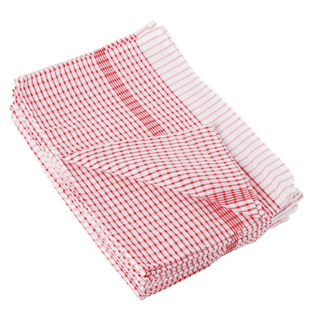 CC595 - EDLP - Vogue Wonderdry Tea Towels Red - 760x510mm 30x20" (Pa