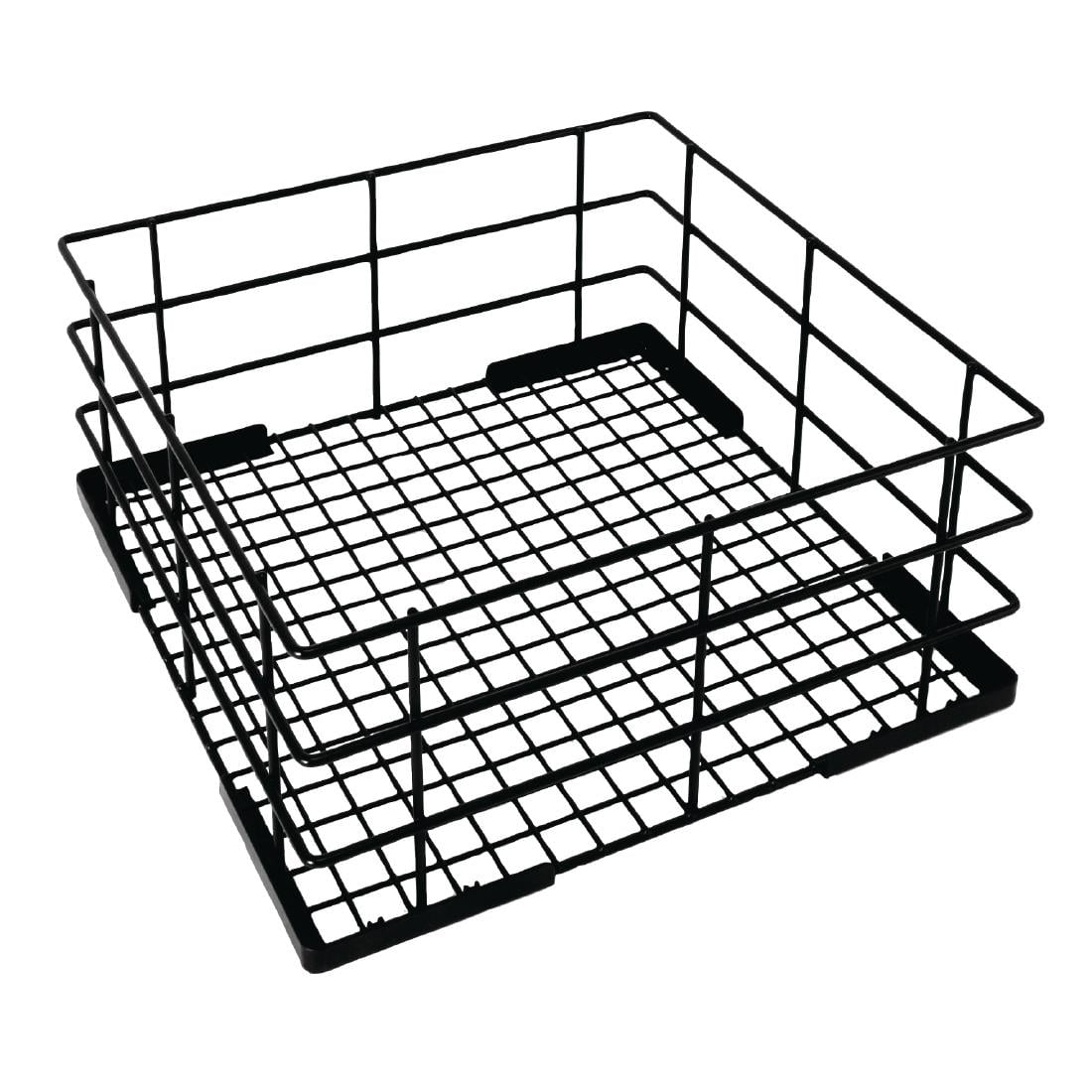 CD243 - Vogue Wire High Sided Glass Basket -  180x400x400mm