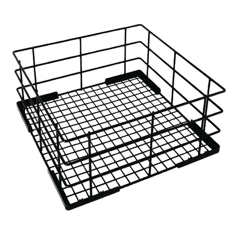 CD243 - Vogue Wire High Sided Glass Basket -  180x400x400mm