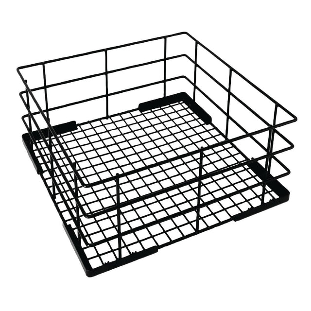 CD243 - Vogue Wire High Sided Glass Basket -  180x400x400mm