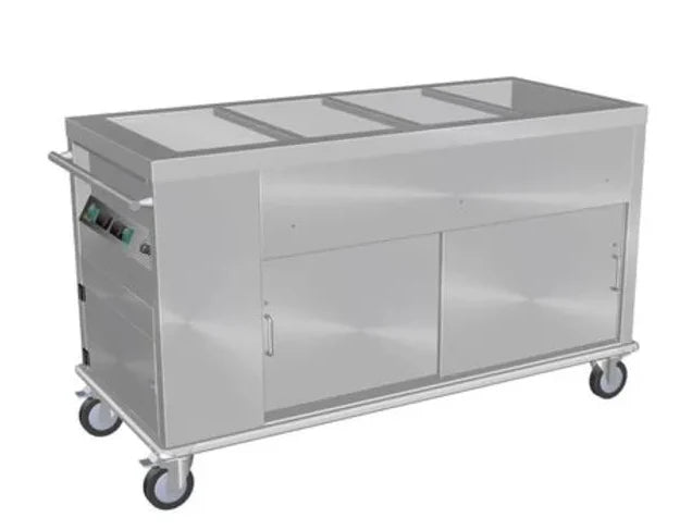 Culinaire CH.BMHM.3 3 Modules Island Bain Marie Hot Cupboard Commercial Bain Marie Mobile Bain Marie