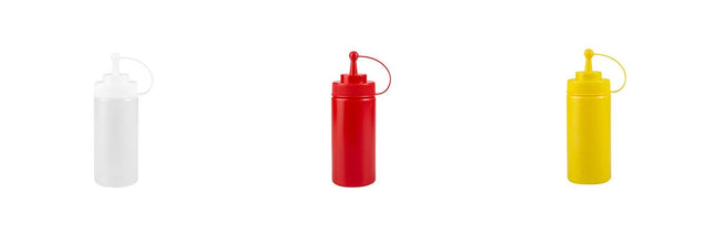 45116-CL - TRENTON Squeeze Bottle Wide Mouth-W/Cap - 480Ml (Sold in set