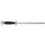 Butchers Sharpening Steel, Oval Middle Fine Cut 30cm - Black