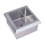 3monkeez ICEDI-303020 Drop In Insulated Stainless Steel Ice Well (300x300x200)