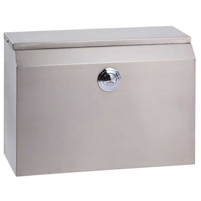 3monkeez AB-CIS-FP-SE-R Dual Flush Front Press Cistern Stainless Steel I Right Side Entry