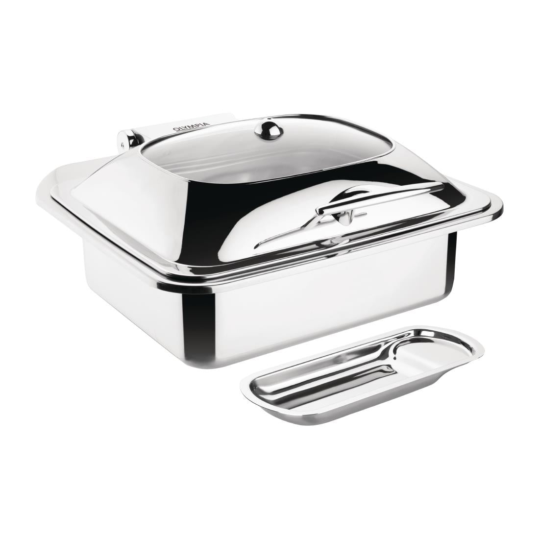 FT038 - Olympia Induction Chafer - 1/2 with Glass Lid