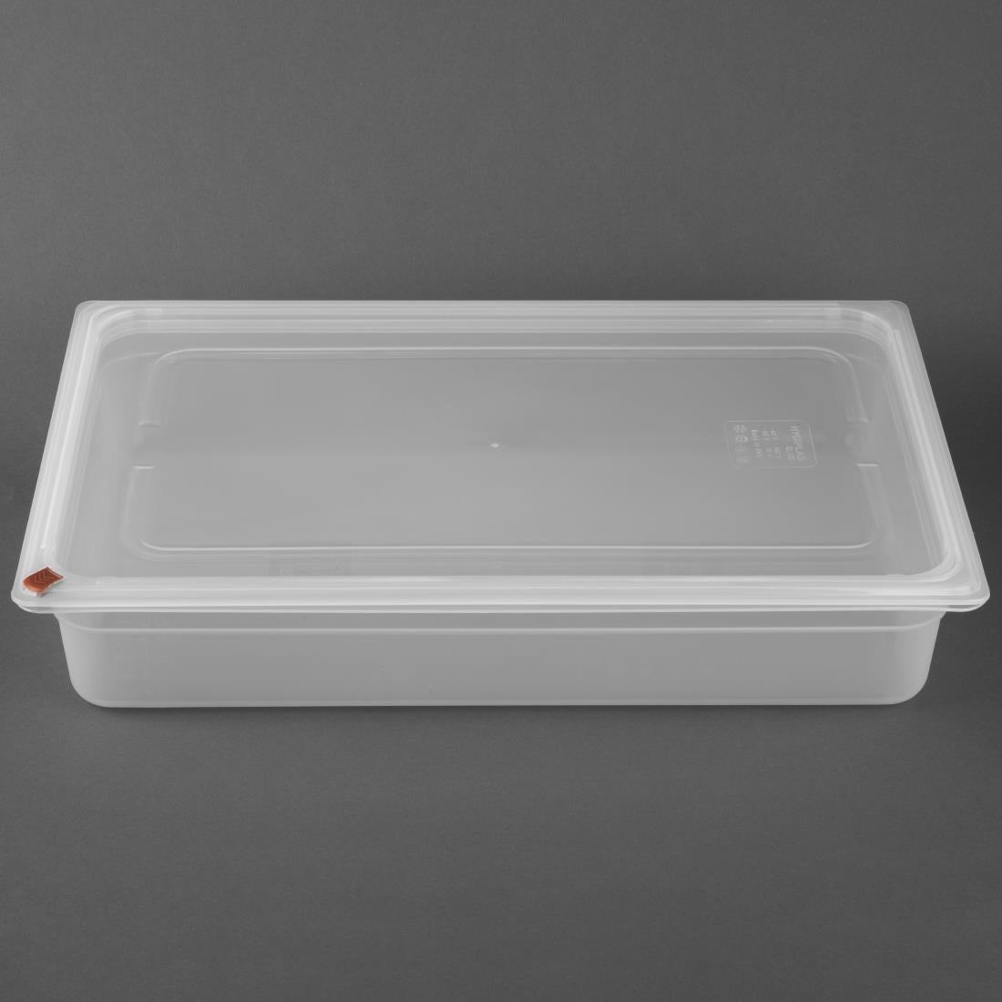 FZ086 - Hygiplas Click PP 1/1 GN with Lid & 7 Colour clips- 100mm 13Ltr (Pack 2) - image 3