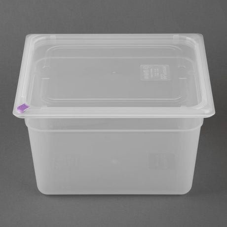 FZ091 - Hygiplas Click PP 1/2 GN with Lid & 7 Colour clips - 200mm 11.7Ltr (Pack 4) - image 3