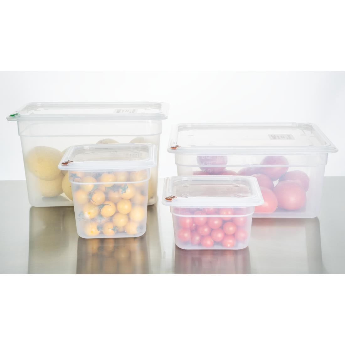 FZ091 - Hygiplas Click PP 1/2 GN with Lid & 7 Colour clips - 200mm 11.7Ltr (Pack 4) - image 6