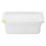 Hygiplas Click PP 1/4 GN Container with Lid & 7 Colour Clips 100mm 2.5Ltr (Pack of 4)