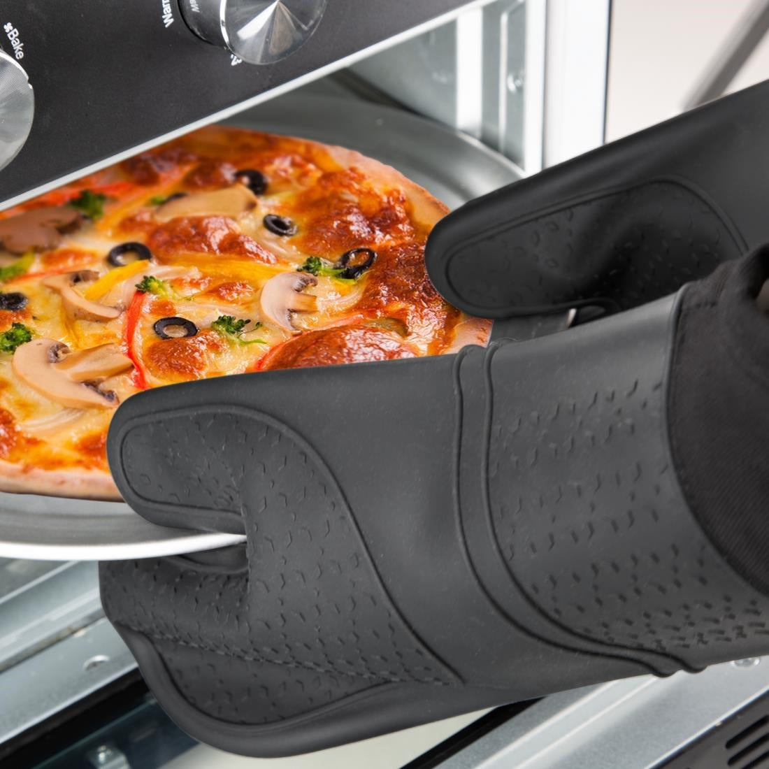 HS949 - Vogue Silicone Oven Mitt With Sleeve - image 5