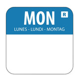 L931 - Hygiplas Day of the Week Removable Label Monday 1'' (Roll 1000)