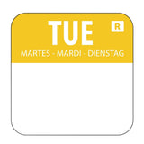 L932 - Hygiplas Day of the Week Removable Label Tuesday 1'' (Roll 1000)