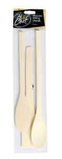 ADC6087 - Ai De Chef Rubberwood Mixing Spoon 3Pc Set Set of 6 (Sold in sets of 6)