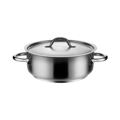Casserole-18/10, W/Cover, 400X155Mm/19.5Lt 