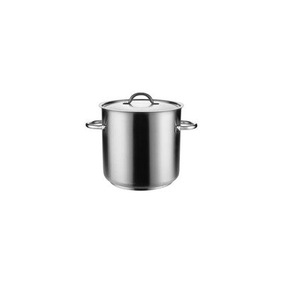 Pujadas 18/10 Stainless Steel Commercial Stockpot with Lid (6.2L - 98.0L | 20cm - 50cm)
