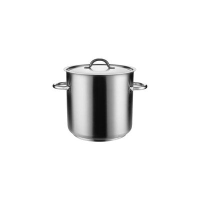 Pujadas 18/10 Stainless Steel Commercial Stockpot with Lid (6.2L - 98.0L | 20cm - 50cm)