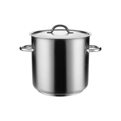 Pujadas 18/10 Stainless Steel Commercial Stockpot with Lid (6.2L - 98.0L | 20cm - 50cm)