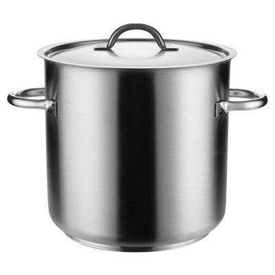 Pujadas 18/10 Stainless Steel Commercial Stockpot with Lid (6.2L - 98.0L | 20cm - 50cm)