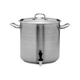 Pujadas Inox Pro 18/10 Stainless Steel Commercial Stockpot with Lid & Tap (33.6L - 72.0L)