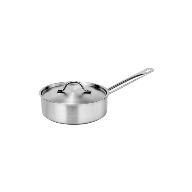 73550 - Force Saute Pan W/Lid 220X75Mm Ss Tri-Ply 2.8Lt