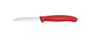 6.7633 - Red Victorinox Swiss Classic Paring Knife, Wavy Edge 8cm