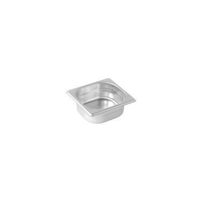 Pujadas 18/10 Stainless Steel Gastronorm Pan | 1/6 GN Size (65mm - 200mm Depths)