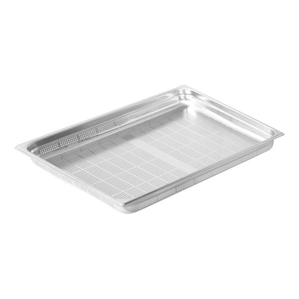 Gastronorm Pan-18/10, 2/1 Size 100mm, Perforated