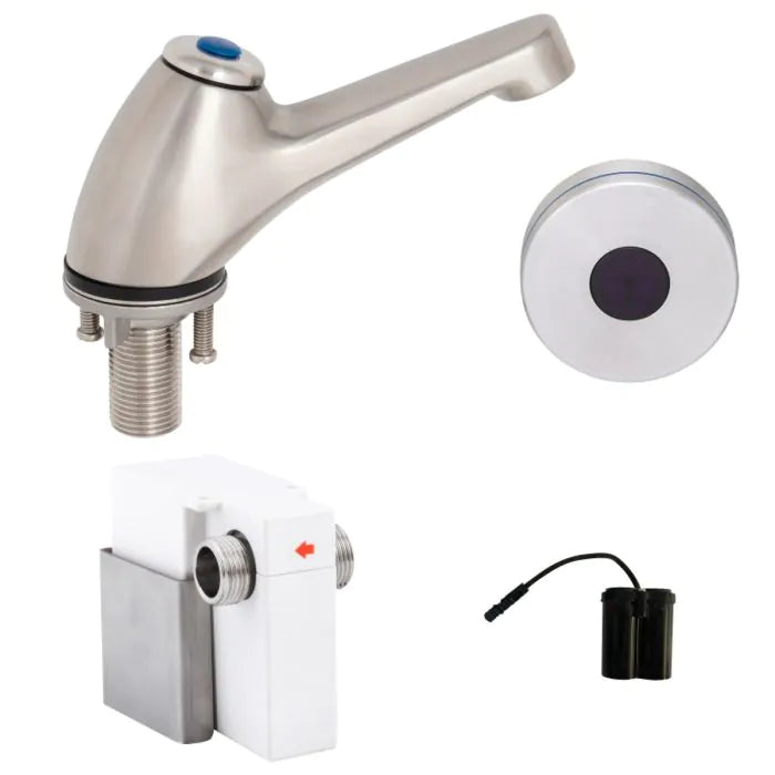 3monkeez T-3MSS-PTSB Pillar Tap with Hob-Mount Sensor I Battery Operated