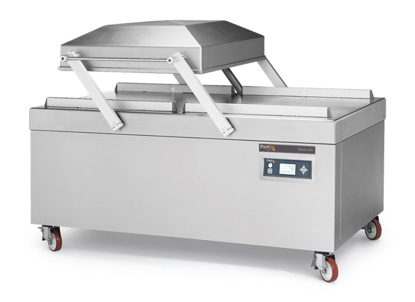 Purevac POLAR2-85- ACS-AUTOLID Polar with ACS and Liquid Control with Auto Lid In Fill - Freestanding Industrial Vacuum Packaging Machine