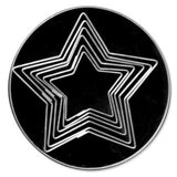 Tin Plate Star Cutter Set - 6pc