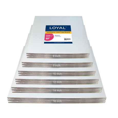 INNER-CBMSS12 - Masonite Square Silver Board (12") (5 X BOARDS)