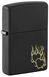 Zippo Fire Heart Design