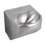3monkeez HBD-R Round Disabled Compliant Wall Mounted Stainless Steel Hand Basin