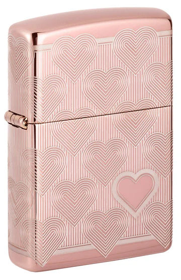 Zippo Heart Design Rose Gold