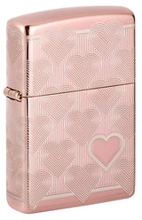 Zippo Heart Design Rose Gold