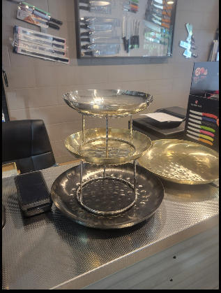 Moda Stainless Steel Platter Stand Buffet Riser Display